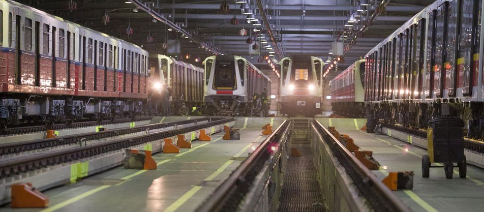 Construction of a station in the Warsaw Metro